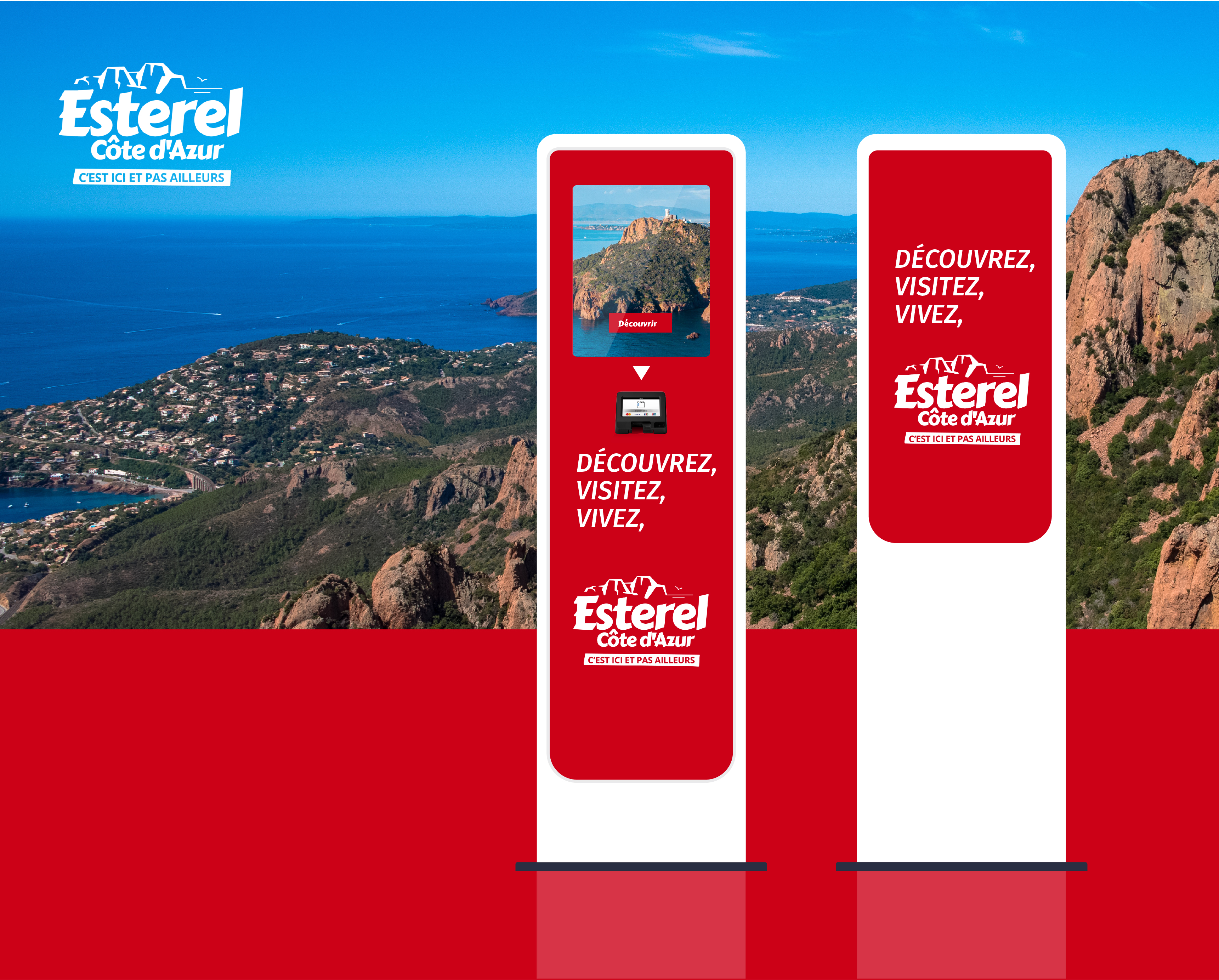 Exemple de personnalisation de la borne pour un lieu touristique Exemple de personnalisation de la borne pour un lieu touristique