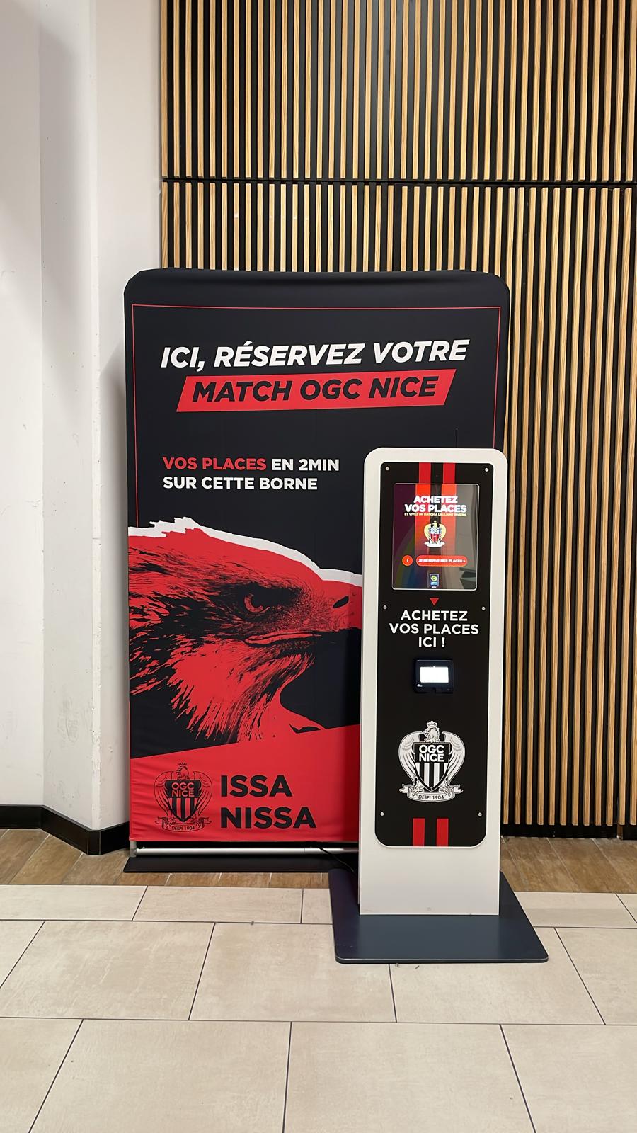 Borne de billetterie officielle de l’OGC Nice Borne de billetterie officielle de l’OGC Nice
